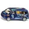 siku 6509, Set da Assemblare Style my siku, VW T5 Astronauta, Auto Giocattolo, Metallo e Plastica, Blu, Incluso Foglio con Adesivi per un Design Personalizzato, Portellone Posteriore Apribile