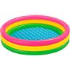 Intex-156162 Piscina 3 Anelli, Colore rosa, giallo, verde, 114 x 25 cm, 57412
