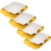 Leitz A4 52590019 - Set di 4 cestini per lettere con organizer, colore: Giallo caldo