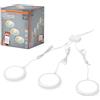 OSRAM SMART+ Round luce sottopensile WiFi, tre luci rotonde, bianco, 6,5W, 375lm, 83mm, luce bianca regolabile 3000K-6500K, dimmerabile, lunga durata, montaggio facile, controllo via SMART+ App
