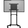 StarTech.com Carrello porta TV con ruote - Supporto TV portatile per schermi VESA da 37-70 (70 kg) - Supporto TV con ripiano e scomparto di appoggio - Schermo girevole/inclinabile (MBLTVSTNDEC)