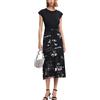 Desigual Abito da Donna a Maniche Corte, Nero, XS