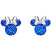 Disney Minnie Mouse Blue September Birthstone E905162RSEPL - Orecchini in argento sterling, Argento sterling