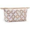 ALVIERO MARTINI PRIMA CLASSE POCHETTE #BEAUTY NECESSAIRE PICCOLO RASO LOGOMANIA BIANCO