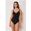 Calzedonia Costume Intero Contenitivo Elegant Draping Nero