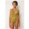 Calzedonia Costume Intero Shiny Satin Giallo