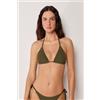 Calzedonia Triangolo Con Imbottitura Estraibile Costume Crinkle Waves Verde