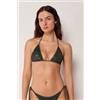 Calzedonia Triangolo Costume Sequin Net Verde
