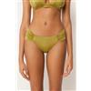 Calzedonia Brasiliana Costume Shiny Satin Giallo