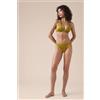 Calzedonia Brasiliana Costume Shiny Satin Giallo