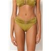Calzedonia Slip Alto Costume Shiny Satin Giallo