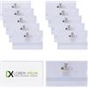 Vicloon Porta Badge Orizzontale Clip, 26pcs Porta Badge in Plastica Trasparente, Targhette Per Il Nome, Porta Tesserino Con Clip Per Infermiere, Scuole, Conferenze, Ufficio E Visitatori, 90mm X 56mm