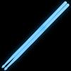OriGlam - Bacchette luminose, 5A, luminose, si illuminano al buio, colore blu
