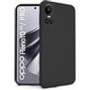 N NEWTOP Cover Compatibile per Oppo Reno 10 e Pro 5G, Custodia TPU SOFT Gel Silicone Ultra Sottile Flessibile Case Posteriore Protezione Fotocamera Anti Urto Guscio Scocca Colorato Thin (Nero)