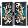 KENHONER Cover Compatibile con iPhone 17e, Premium Pelle PU Portafoglio Flip Libro Custodia per iPhone 16e [Protezione Completa] - Farfalla