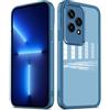 PanXCase Cover Trasparente per Honor 200 Lite - Custodia Clear con Lens Protector Ultra Sottile Morbida Antiurto con Protezione Fotocamera (Blu)