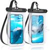 YOSH IPX8 Custodia Impermeabile Smartphone 2 Pezzi, Borsa Impermeabile Cover Cellulare Subacquea per iPhone 17 16 15 14 13 Pro Max Samsung S26 S25 S24 S23 A57 A56 Huawei Xiaomi Fino a 7,0