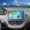 GOHHDL Android 15, 6G+128G 8Core GOHHDL Autoradio 2 Din per Peugeot 208 2008 2012-2018 Carplay Android Auto, Autoradio da 10,1 pollici con GPS Navi WiFi BT FM/RDS DSP SWC + Telecamera Posteriore + MIC