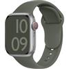 ELETTRONEO C1A Cinturino per Apple Watch Ultra 3 2 49mm, Serie 11 10 46mm, 9 8 7 45mm 41mm, SE 6 5 4 44mm 40mm, 3 2 1 42mm 38mm Donna Uomo Band Bracciale Sport Silicone, Verde Militare