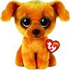 Ty - Peluche - Beanie Boos - Cane - Zuzu - Marrone Chiaro - Peluche con occhioni glitter dorati - Il morbido pupazzo con gli occhi grandi scintillanti - 15 Cm - 36393, 2009294