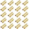 LINSYRC 20 Paia Adattatore di Connettore Maschio Femmina Proiettile Spina a Banana 4.0MM 4MM Placcato Oro per RC Lipo Batteria ESC Motors (4.0MM)