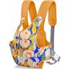 Aolso Marsupio Giocattolo per Bambini, 18 in Zaini per Carrier Bambole, Marsupio per Bambole con Spallacci Regolabili, Giocattolo per Bambini, Idee Regalo per Bambini 1+ Anno, Colore Arancione