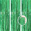 AILEXI 3 Pack Metallico Tinsel Tende Foil Frangia Shimmer Streamer Tenda Porta Decorazione Della Finestra Per Il Compleanno Forniture Festa Di Nozze 1 * 2.5M - Laser Verde