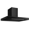 Klarstein Velaire Cappa a Parete 90 cm - 595 m³/h, Touch, LED, Classe A++, Filtro Carbone, 3 Velocità, Cappa Cucina Silenziosa, Design Minimal, Nero