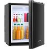 KLARSTEIN Mini Frigo da Camera, Frigo Portatile da Camera, Frigorifero Piccolo da Ufficio, Mini Frigo Bar da Camera con LED, Ripiani Rimovibili, Mini Frigo Portatile Campeggio e Skin Care 5-15°C, 23L
