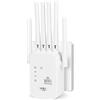 AOOSU Amplificatore Wi-Fi, 1200Mbps WiFi Extender, Amplificatore Segnale WiFi, Copre Fino a 300 m², Plug and Play, Adatto per Casa e Ufficio, 6 Antenne (Bianco)