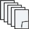 XRVRILE 5PCS Cornice Magnetica Adesiva Cornice Nera A4 da Parete 21x30 Cm con Chiusura Magnetica Potente, Cornici A4 per Documenti Certificati Poster Avvisi