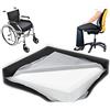 OrtoPrime Cuscino Antidecubito Viscoelastico + HR Memory Foam - Ciambella Sanitaria Antidecubito - Supporto Ortopedico - Seduta Ergonomica per Sedia a Rotelle, Poltrona e Ufficio