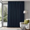 Deconovo Tende Oscuranti Termiche con Nastro a Matita - 2 Stili di Montaggio, Set di 1 Tenda Moderne Isolanti per Camera da Letto e Soggiorno, 280x175 CM, Blu Navy