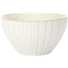 HOME DECO FACTORY, KA0412, Elegante ciotola in ceramica 14,5 cm, design in rilievo, ideale per insalate e dessert, facile da pulire, perfetta per tutte le occasioni, Beige