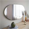 Dmora - Specchio Pelagus, Specchiera, Articolo d'arredo a muro, Decorazione con specchio, 52x2h89 cm, Nero