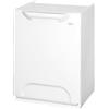 Dmora Pattumiera Antoing, Cestino portarifiuti, Bidone per Raccolta differenziata, Cestino Spazzatura, 100% Made in Italy, 34x29h47 cm, Bianco