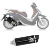 ARROW MARMITTA OMOLOGATA URBAN ALLUMINIO DARK PIAGGIO BEVERLY 300 HPE '21 (EURO 5) CON FONDELLO CARBY RICAMBIO ARROW