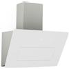 KLARSTEIN SleekAir Cappa Cucina - 60cm Cappa Inclinata, 686 m³/h, A++ Efficienza Energetica, Touch Control, LED 5W, Silenziosa, Bianco, Scarico & Ricircolo