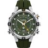 Timex TW2Y14400 Expedition Tide-Temp-Compass - Orologio al quarzo da uomo, 45 mm, cinturino in silicone verde con quadrante verde e cassa in acciaio inox