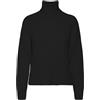 VERO MODA Bestseller A/S Vmdaniela LS Cowlneck Maglione Ga Noos, Nero, M Donna