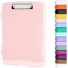 Piasoenc Appunti con contenitore, contenitore portatile per appunti da ufficio, dimensioni 30,5 x 20,6 x 3,2 cm, apertura laterale, clip resistenti, portablocco per appaltatore insegnante ufficio