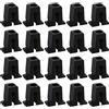 ECSiNG 50 clip di fissaggio per arco ruota interna per auto, 811807577C A0019884681 in plastica compatibile con Audi Skoda VW Golf Corrado nero