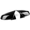 HEYOUTH Calotte Ricambio Specchietti Esterni Compatibile for BMW Serie 1 F20 F21/2'F22 F23 F87/3'F30 F31 F34/4'F32 F33 F36/i3 I01/X1 E84,Tappo Copri Specchietti Sinistra+Destra (Nero)