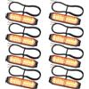 EYPINS 8x12 LED Luce Stroboscopica per Auto,Luce Lampeggiante Emergenza 22 Modalità di Lampeggio Impermeabile IP65 per 12/24V Auto Camion Trattore