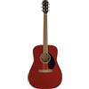 Fender Chitarra acustica Fender FSR CD-60 Dreadnought V3 in ciliegio con tastiera in noce, ideale per principianti.