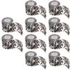 Mdurian 10 X Benda Mimetica Nastro Camouflage Bendaggio Coesivo Adesivo Elastico Camo Protettivo per Militare Caccia Bianco Nero 4.5m x 5cm