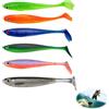CFEWV 6 Pezzi Esche Da Pesca, Pesci Di Gomma, Esche Artificiali Spinning Silicone, Artificiali Spinning Mare, Per Acqua Dolce O Salata