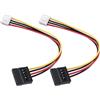 Be In Your Mind Cavo Adattatore Di Alimentazione Per Disco Rigido Femmina SATA Da 4 Pin Compatibile Con Hikvision Videoregistratore 20 Cm