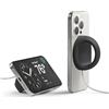 elago Grip Stand Magnetico - Compatibile con MagSafe, Compatibile con iPhone 17/16/15/14/13/12, Supporto in Silicone Premium [Cavo di ricarica non incluso] (Nero)