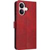 PanXCase Cover Libro per Vivo V60 Lite - Custodia PU Pelle Wallet, Supporto, 3 Porta Carte, Magnetica Antiurto Case (Rosso)